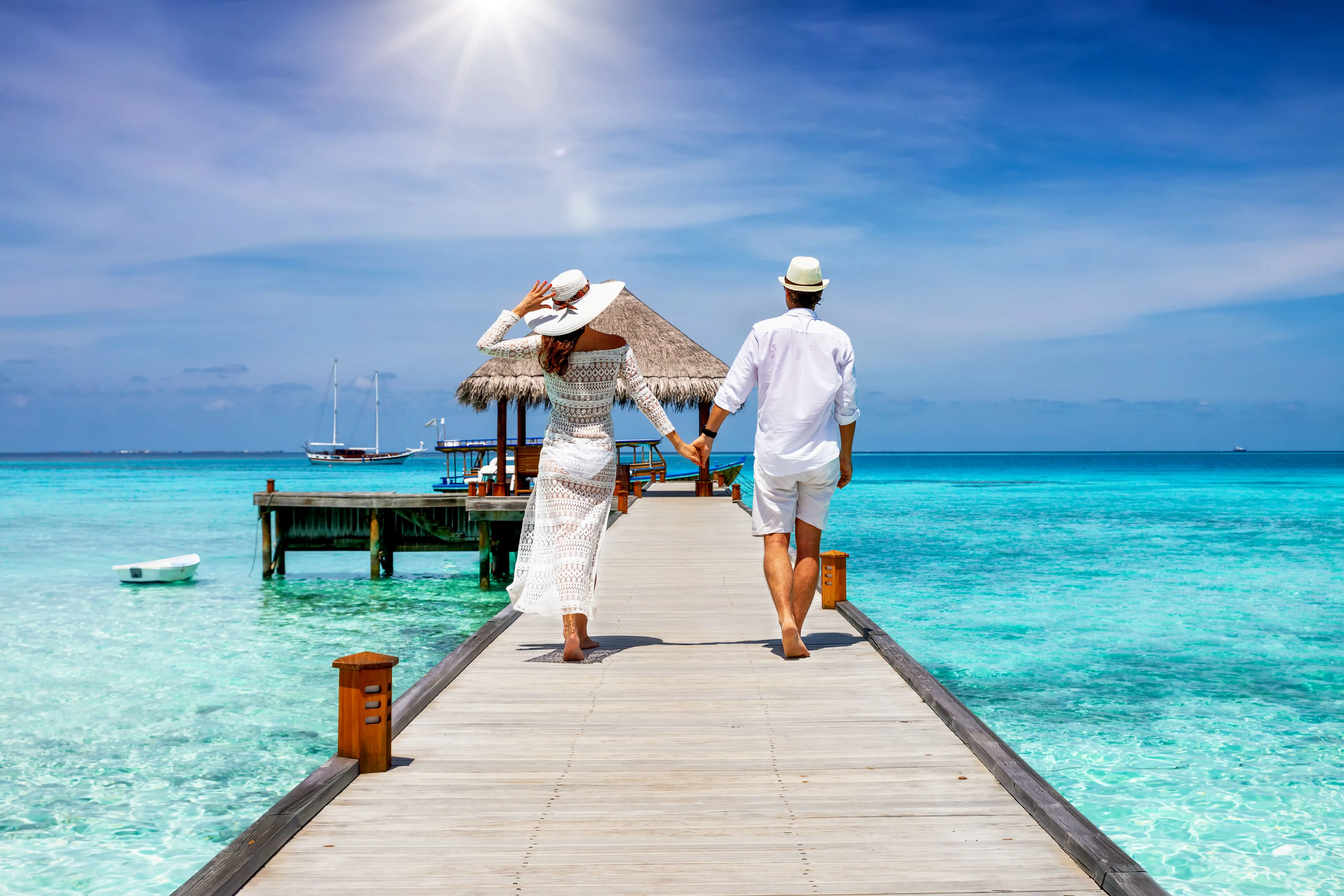 Romantic overwater villa getaway in the Maldives